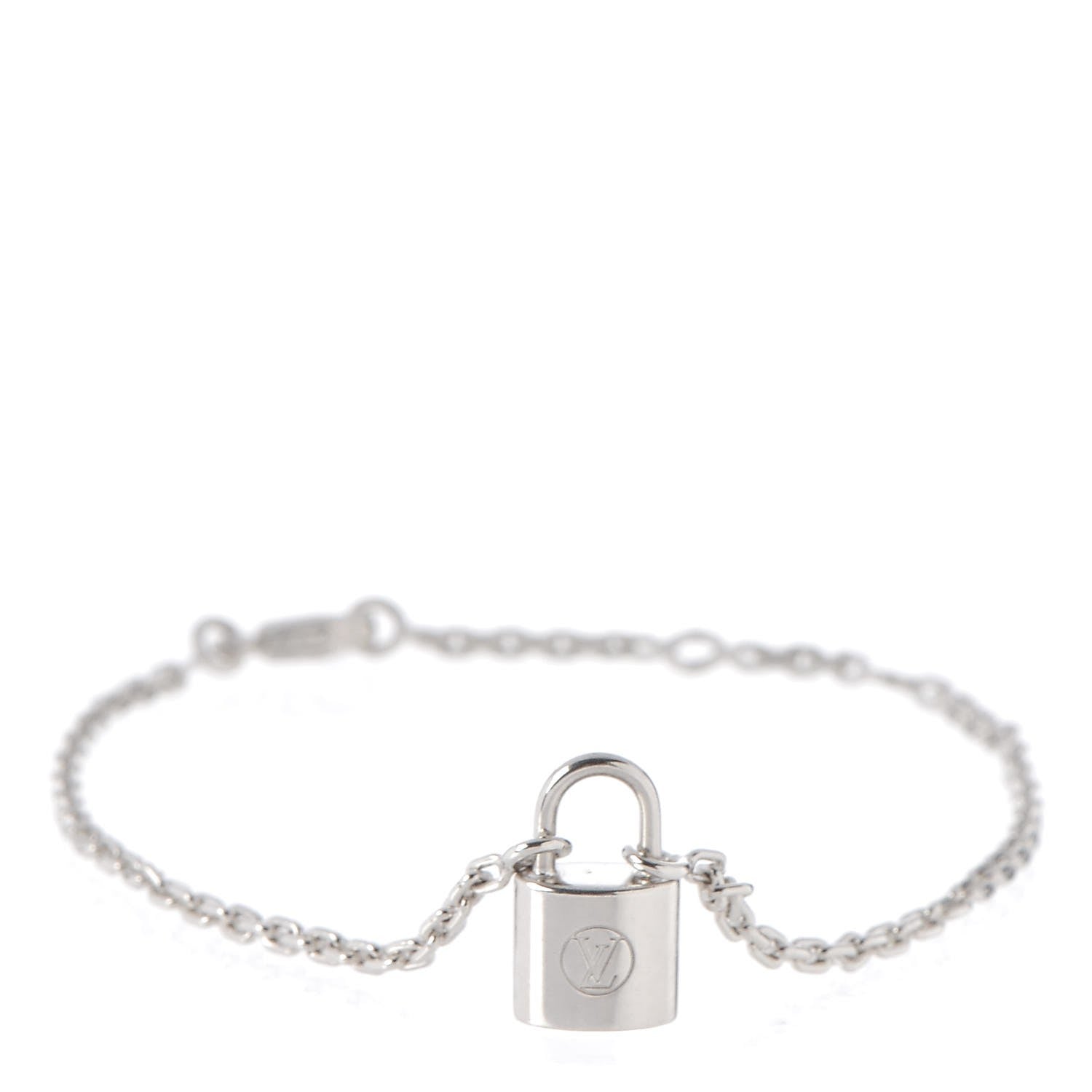Louis Vuitton Sterling Silver Lockit Bracelet 1 of 4