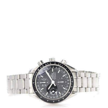 Omega Stainless Steel 39mm Speedmaster Day-Date Chronograph Automatic Watch Black 3520.50 2 of 5