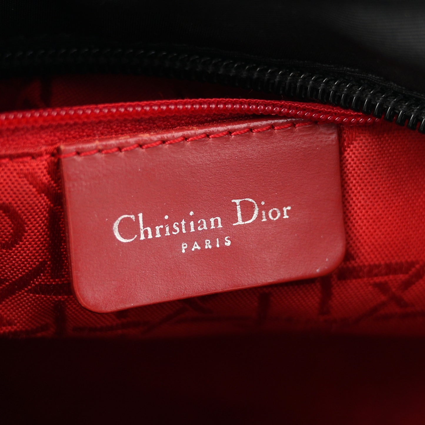 Nylon Cannage Medium Lady Dior Black