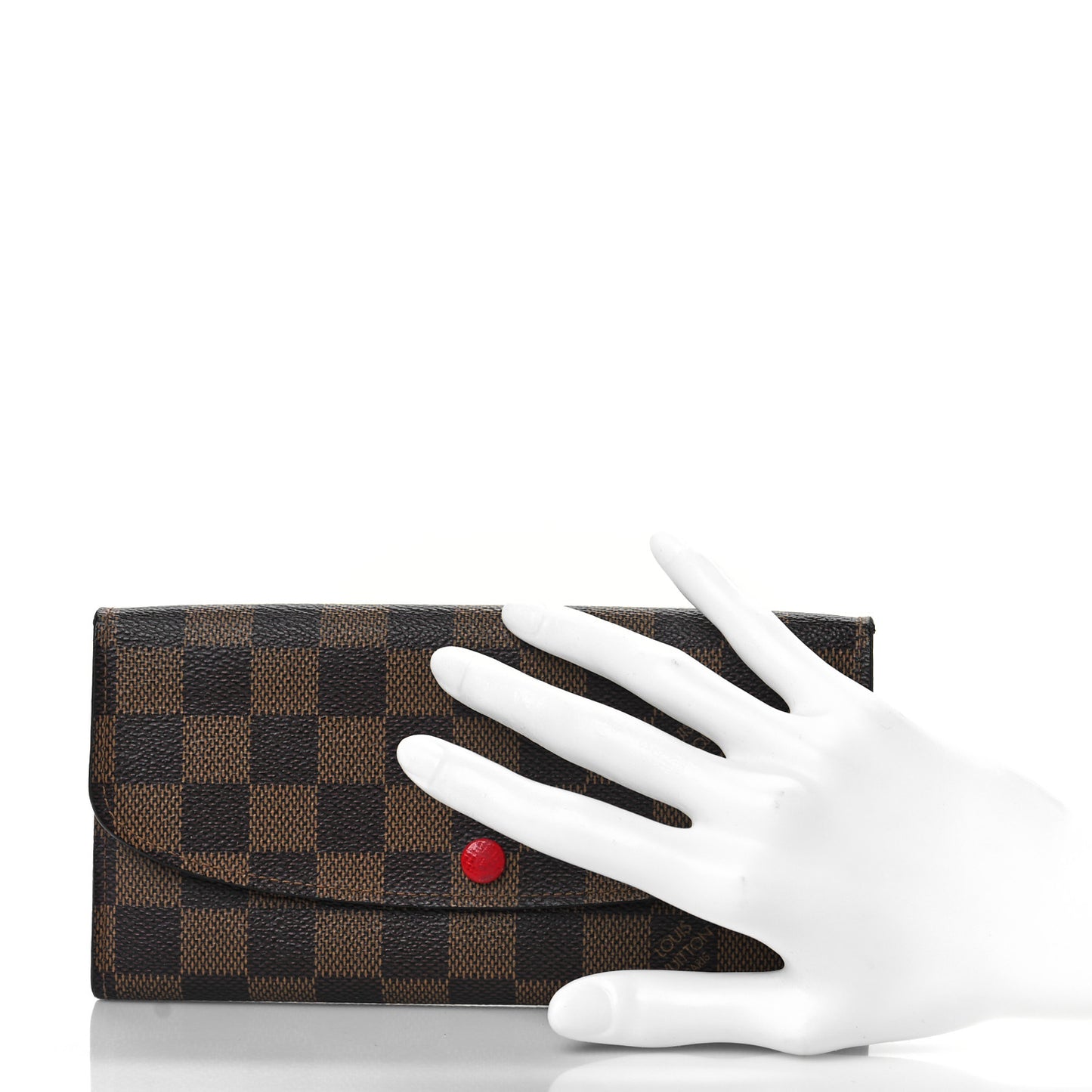 Damier Ebene Emilie Wallet Red