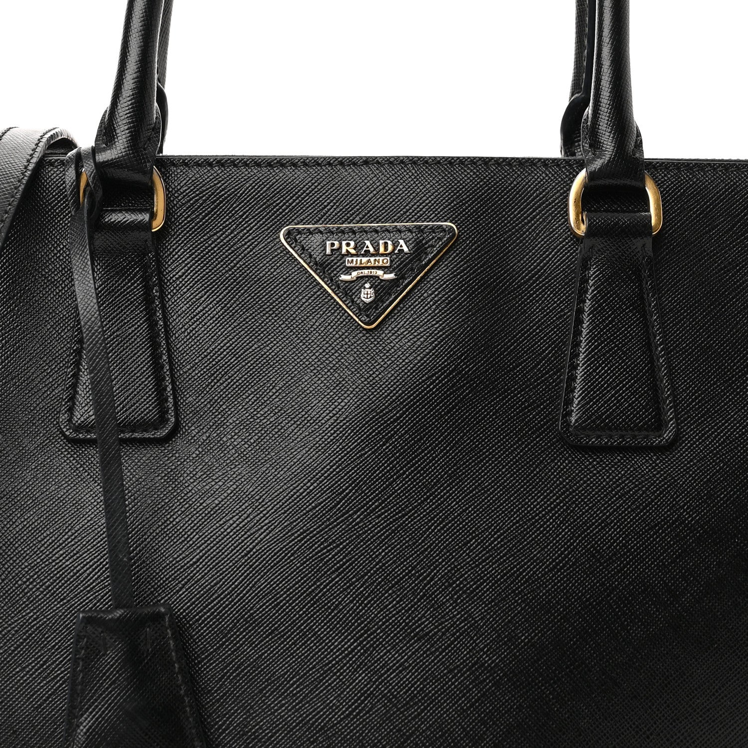 Prada Saffiano Medium Galleria Double Zip Tote Black 8 of 10