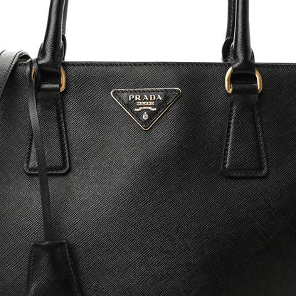 Prada Saffiano Medium Galleria Double Zip Tote Black 8 of 10