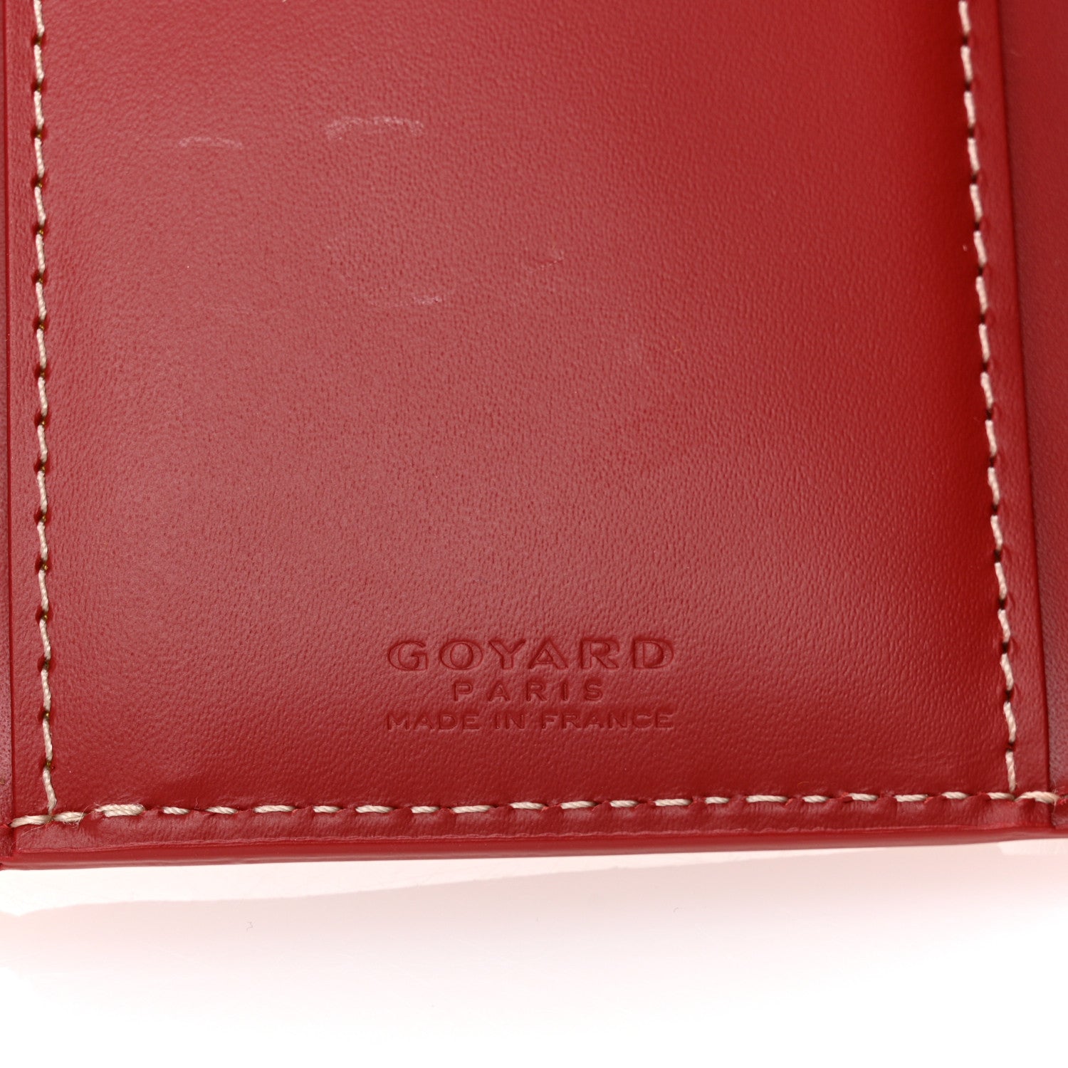Goyard Goyardine Saint-Gabriel Compact Wallet Red 6 of 9