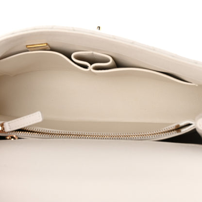 Chanel Caviar Quilted Small Coco Handle Flap White 5 of 11