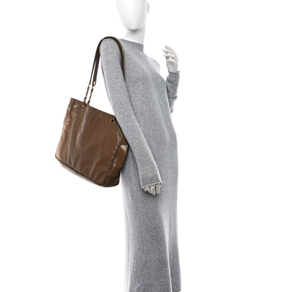 Chanel Calfskin CC Timeless Shopping Tote Brown 2 of 13