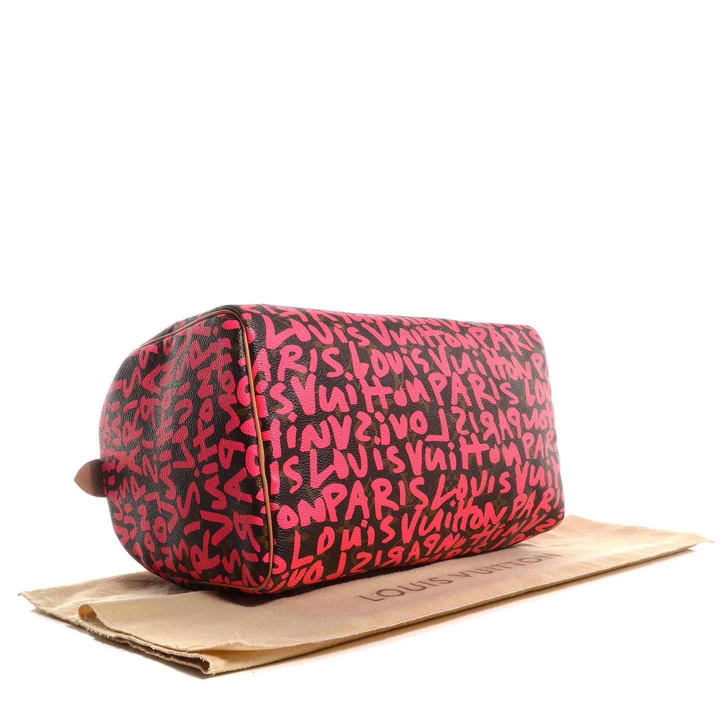 Monogram Graffiti Speedy 30 Fuchsia