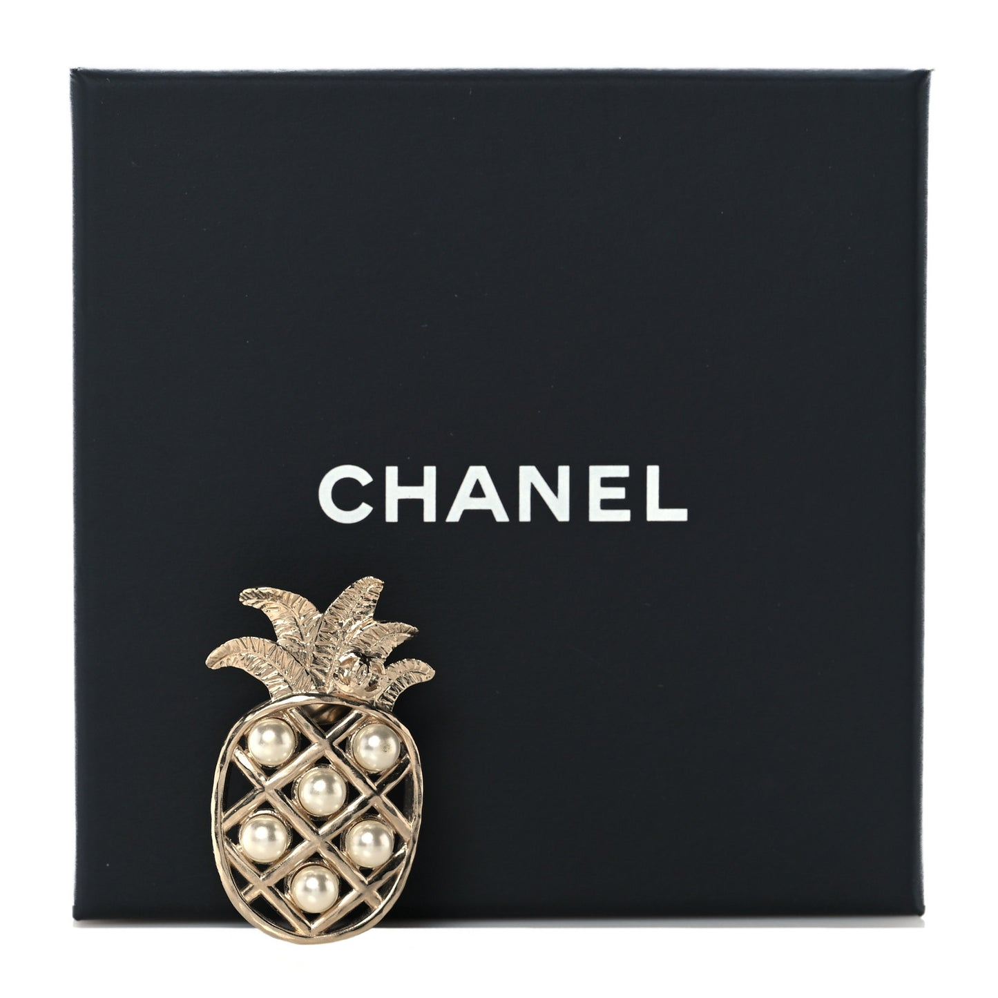 Pearl Pineapple Brooch Gold