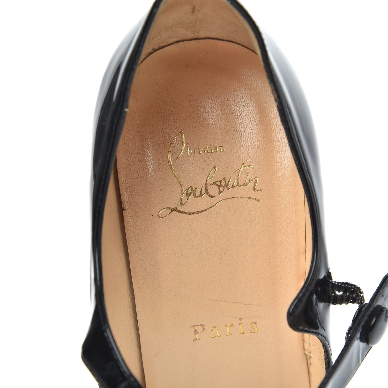 Christian Louboutin Patent Bana 140 Pumps 38.5 Black 8 of 12