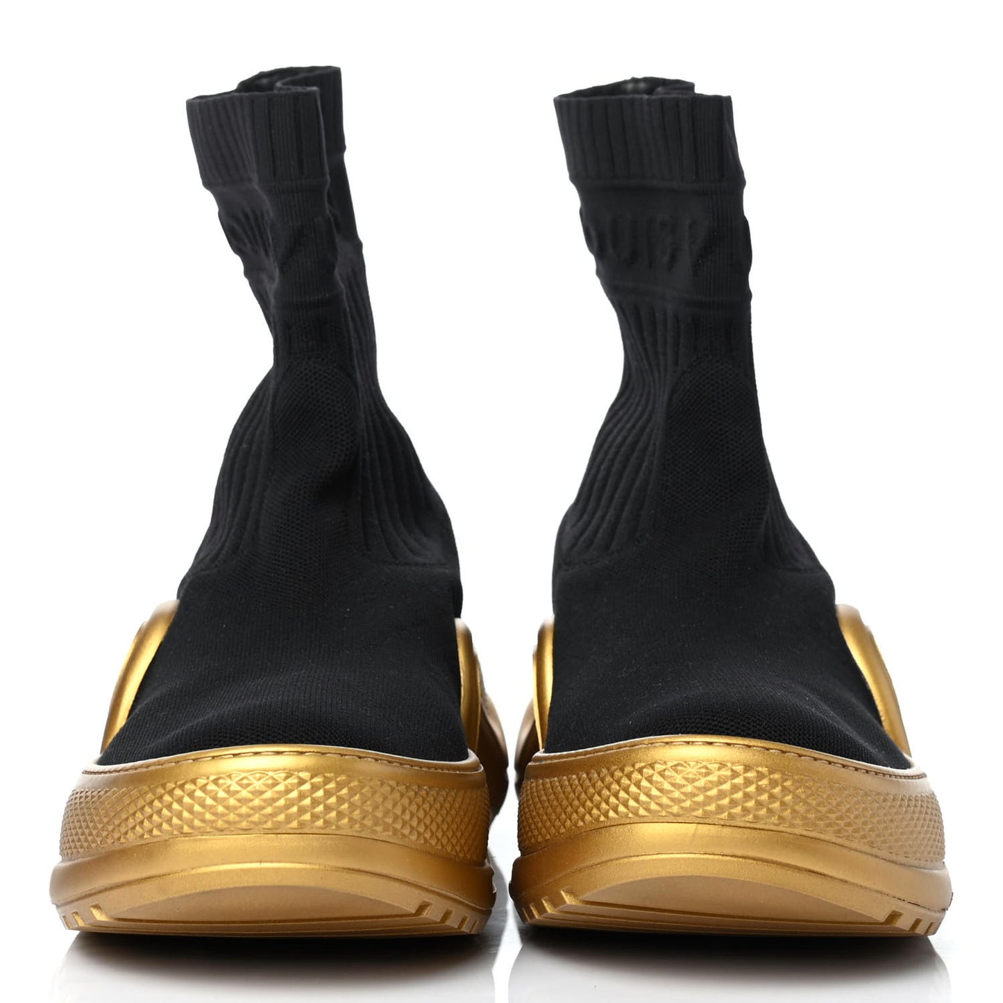 Stretch Textile Monogram LV Archlight Sneaker Boots 42 Black Gold