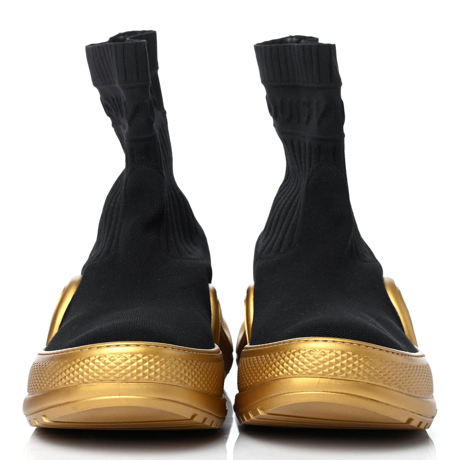 Louis Vuitton Stretch Textile Monogram LV Archlight Sneaker Boots 42 Black Gold 2 of 4