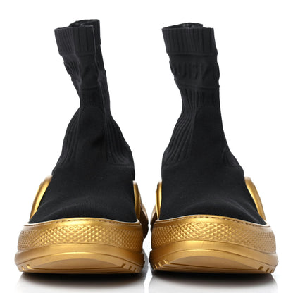 Louis Vuitton Stretch Textile Monogram LV Archlight Sneaker Boots 42 Black Gold 2 of 4
