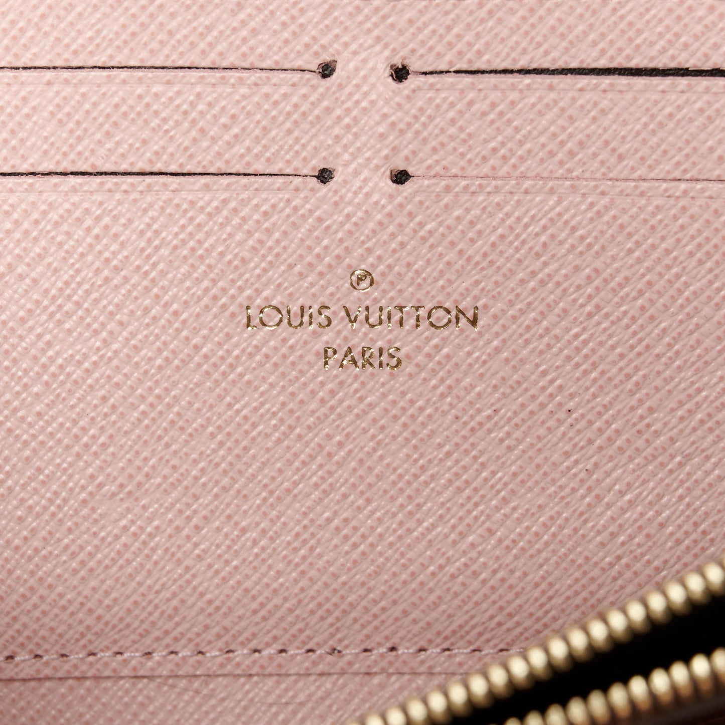 Monogram Clemence Wallet Rose Ballerine