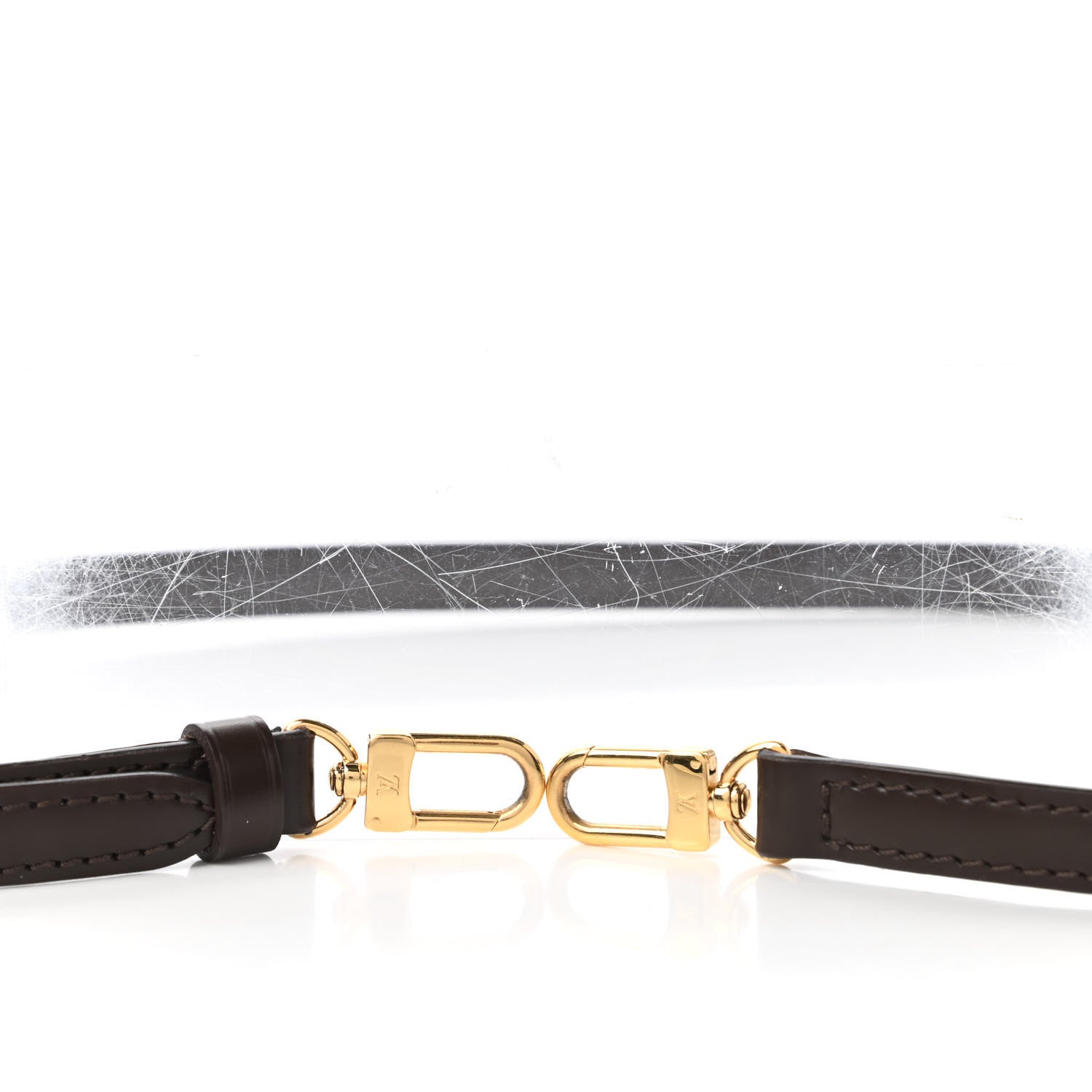 Louis Vuitton Calfskin Adjustable Speedy Bandouliere Shoulder Strap Brown 3 of 4