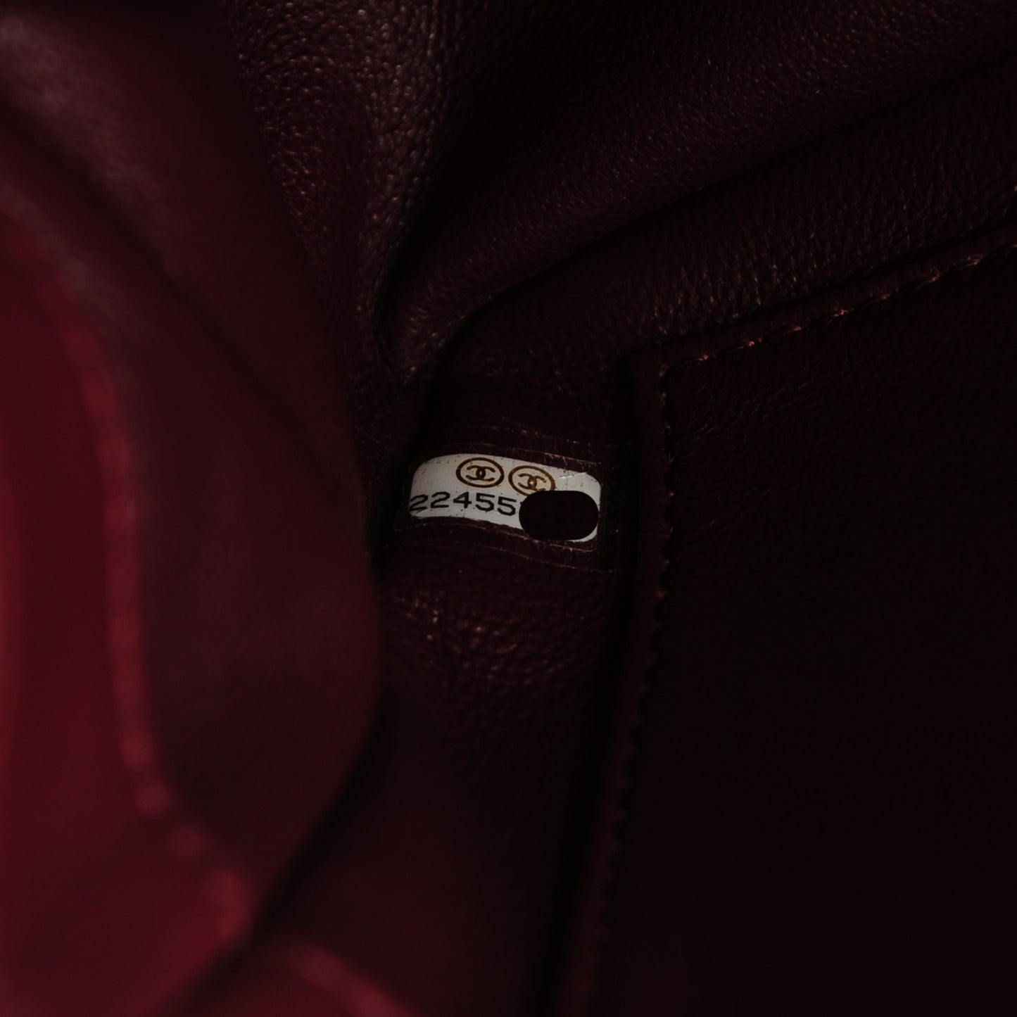 Caviar Quilted Medium CC Filigree Flap Burgundy