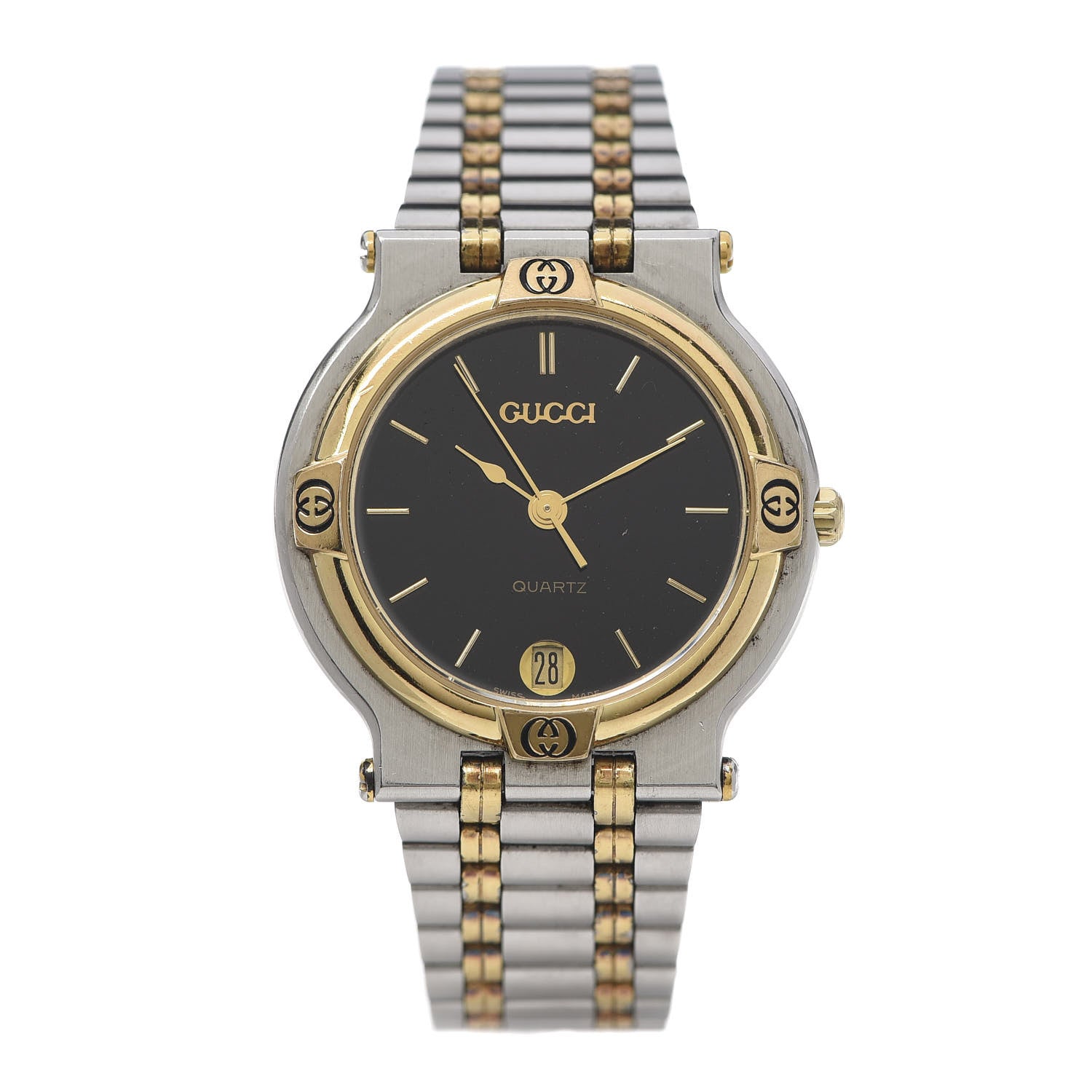 Gucci Stainless Steel 32mm 9000M Quartz Watch Black 1 of 6