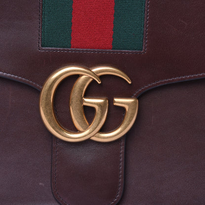 Gucci Tuscany Lux Calfskin Web GG Marmont Shoulder Bag Fondent 11 of 13