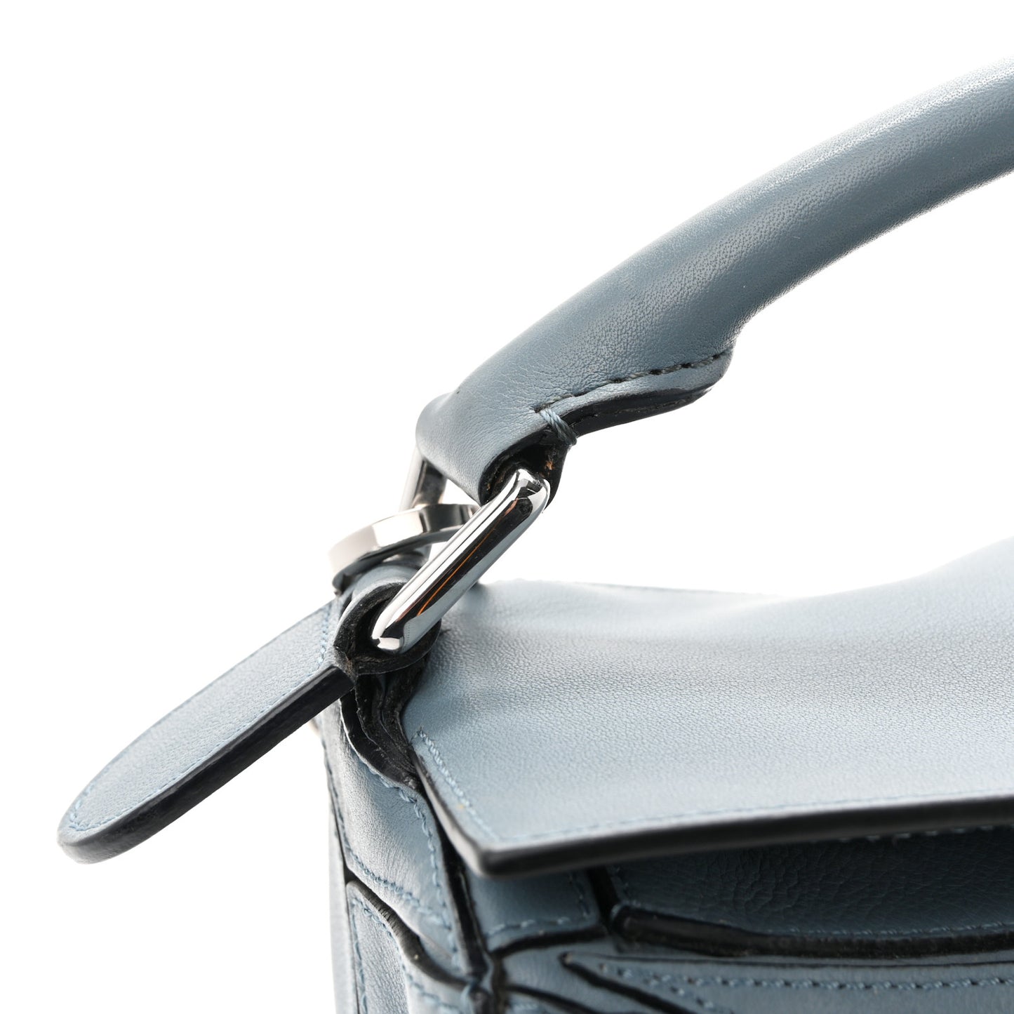 Calfskin Small Puzzle Bag Stone Blue