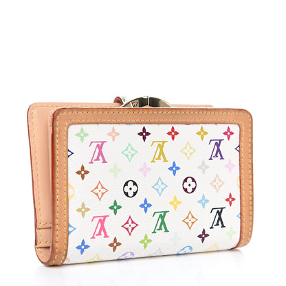 Louis Vuitton Monogram Multicolor French Purse Wallet White 2 of 13