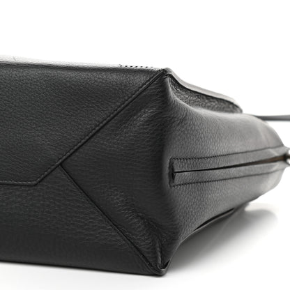 Balenciaga Calfskin Blackout Hardware Perforated Papier B4 Tote Black 12 of 12