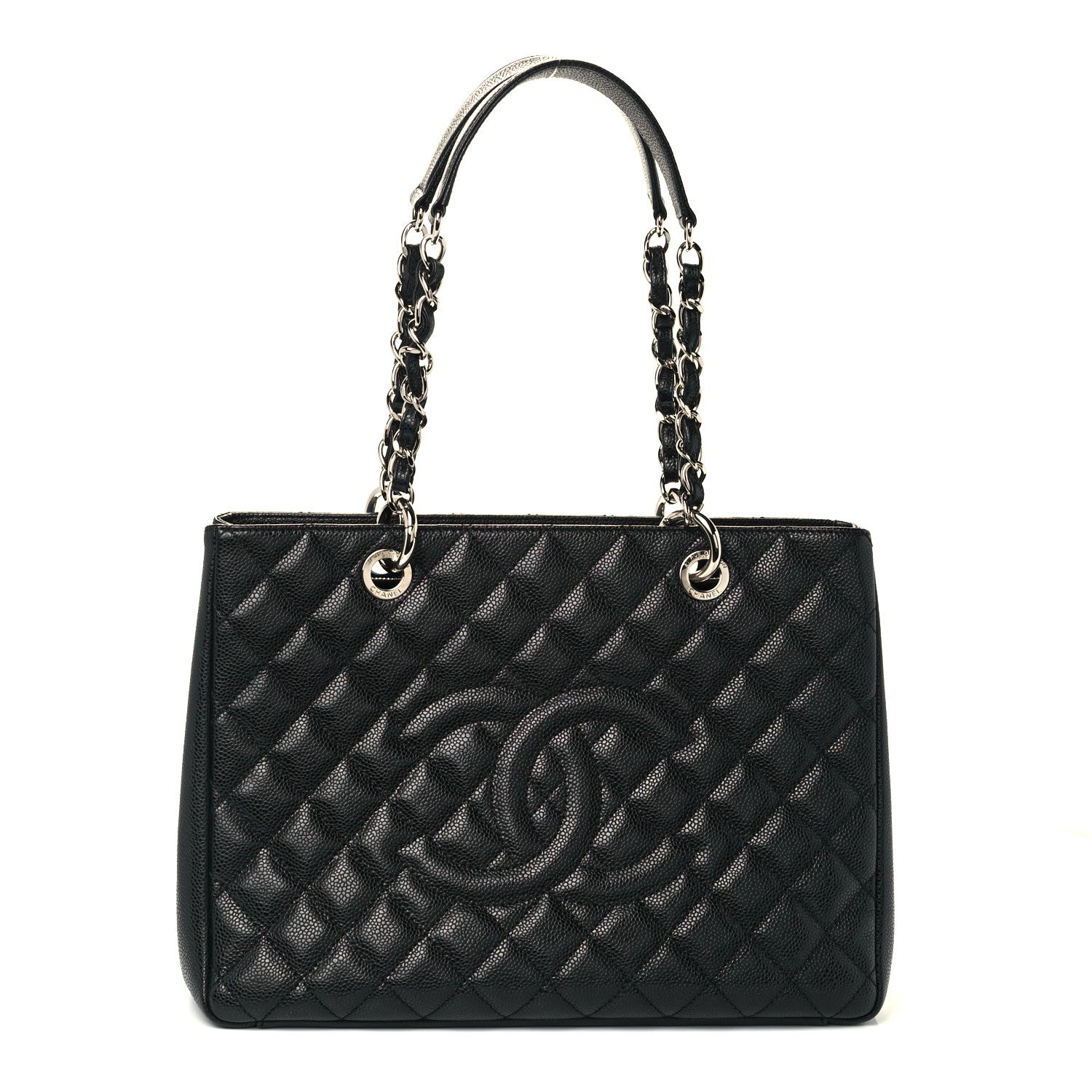 Chanel Caviar Quilted Grand Shopping Tote GST Black 1 of 10
