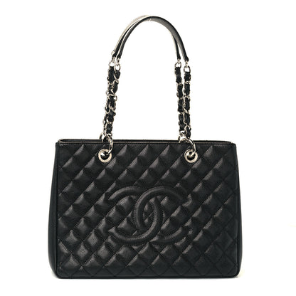 Chanel Caviar Quilted Grand Shopping Tote GST Black 1 of 10