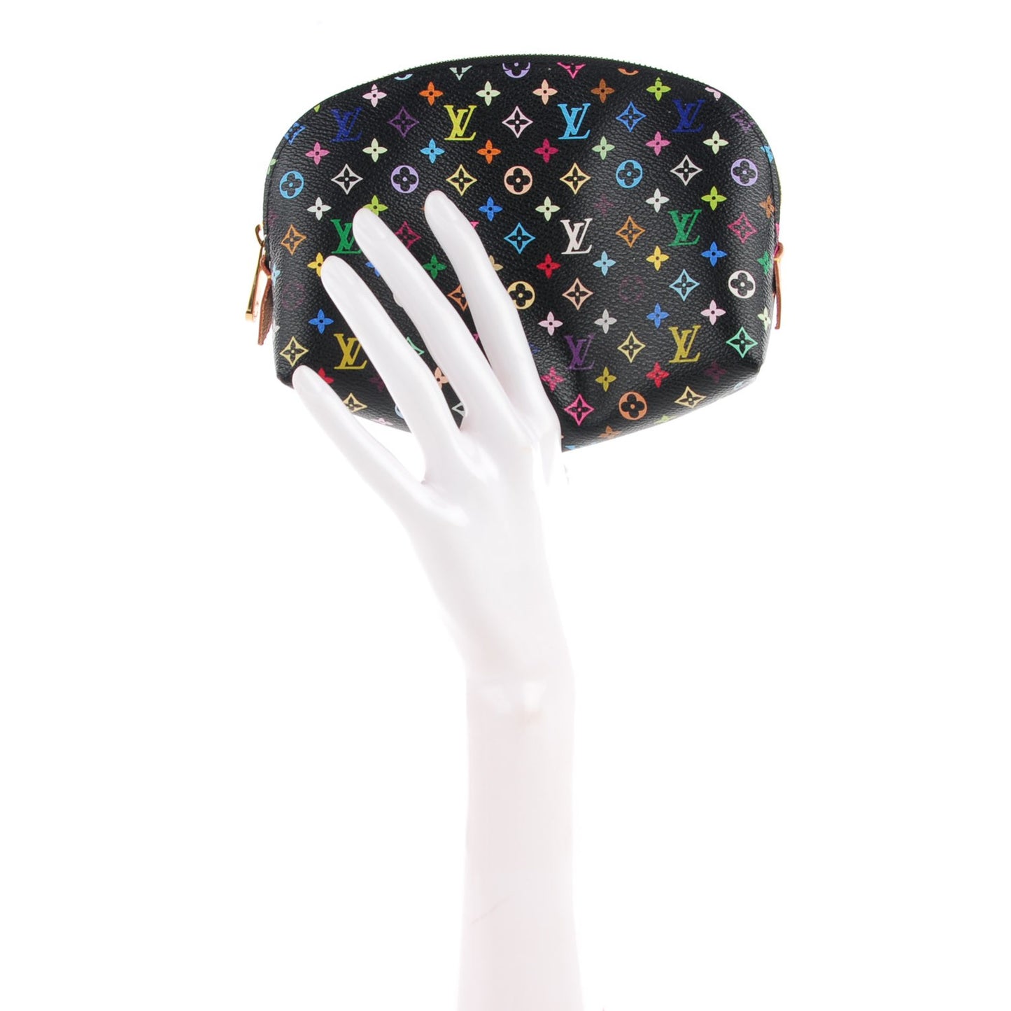 Monogram Multicolor Cosmetic Pouch Black Grenade