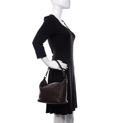 Bottega Veneta Nappa Intrecciato Small Shoulder Bag Ebano 2 of 14