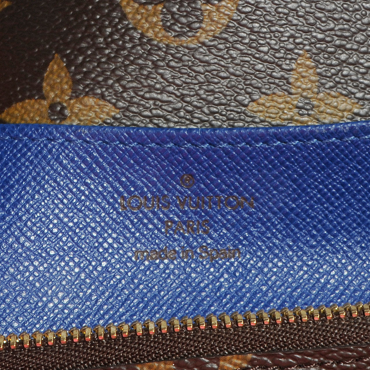 Louis Vuitton Monogram Emilie Wallet Blue 7 of 8