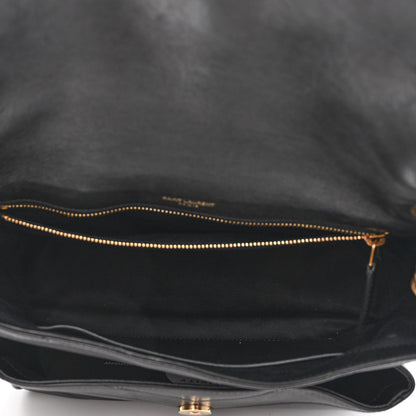 Saint Laurent Lambskin Matelasse Monogram Medium Niki Chain Satchel Black 5 of 11