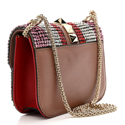 Valentino Garavani Vitello Crystal Embellished Small Glam Lock Rockstud Flap Multicolor 3 of 11