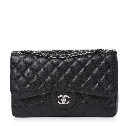 Chanel Caviar Quilted Jumbo Double Flap Black 1 of 11