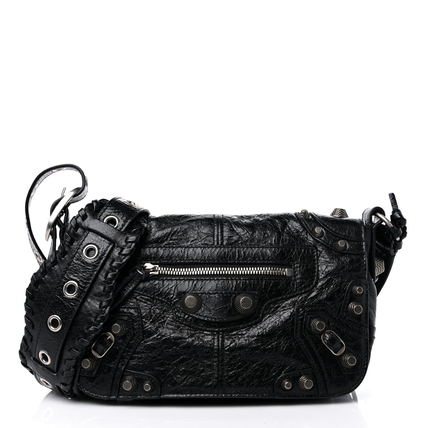 Agneau Arena XS Le Cagole Flap Bag Black