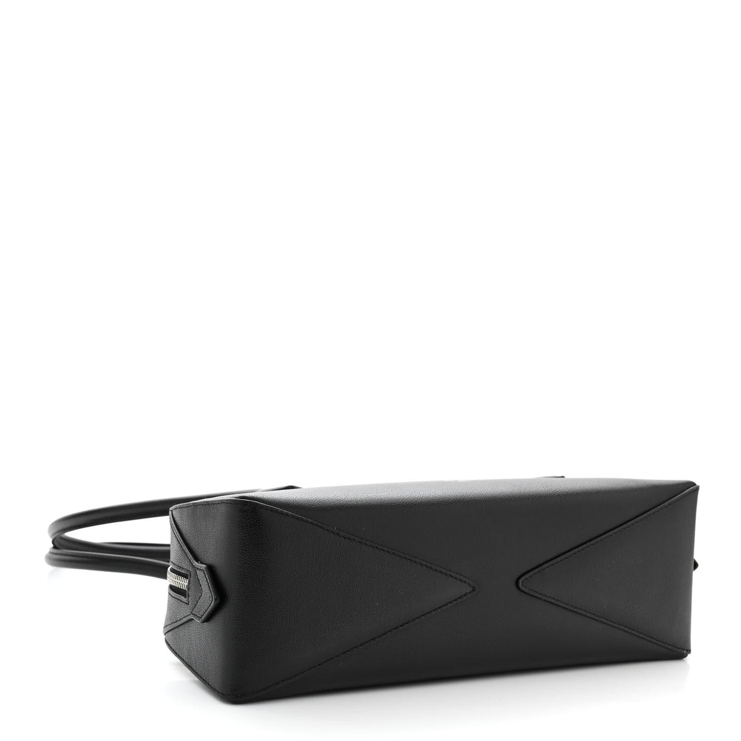 Shiny Goatskin Medium Le Teckel Bag Black