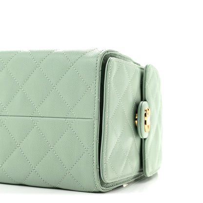 Chanel Caviar Quilted Small Chanel 25 Handbag Light Green 10 of 10