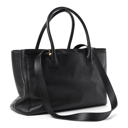 Chanel Calfskin Cerf Executive Shopper Tote Black 3 of 10