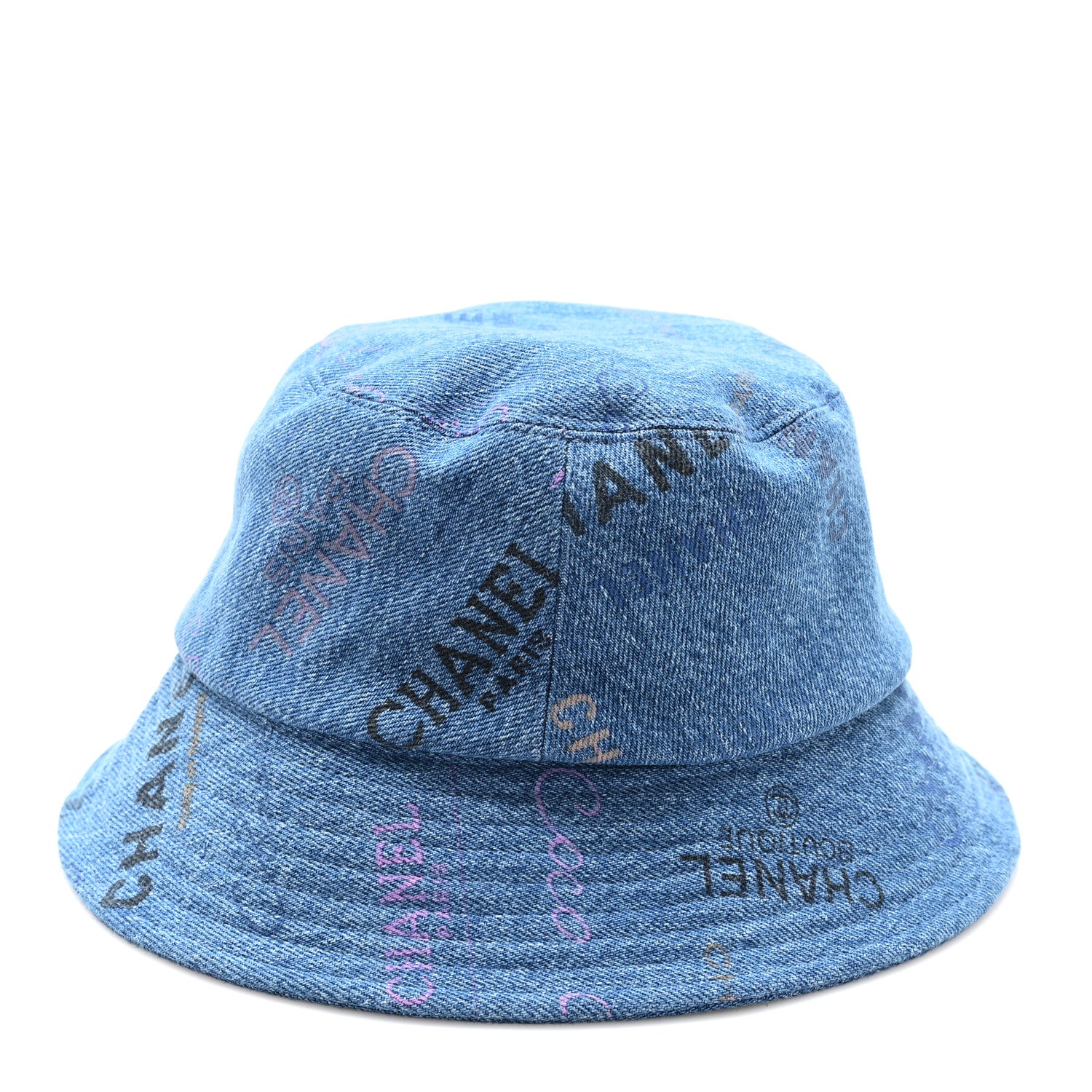 Chanel Denim Mood Cloche Bucket Hat S Blue 5 of 8