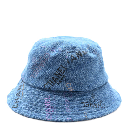 Chanel Denim Mood Cloche Bucket Hat S Blue 5 of 8