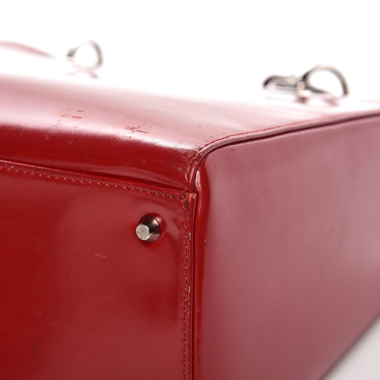 Christian Dior Patent Medium Lady Dior Red 16 of 16