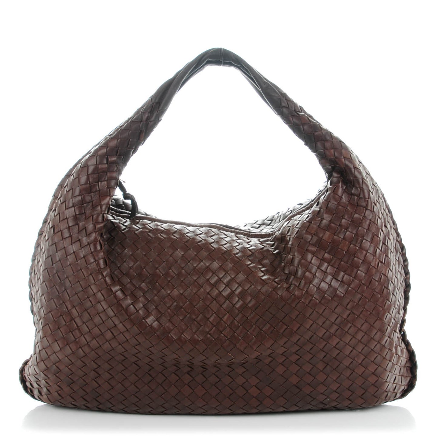 Nappa Intrecciato Large Veneta Hobo Ebano