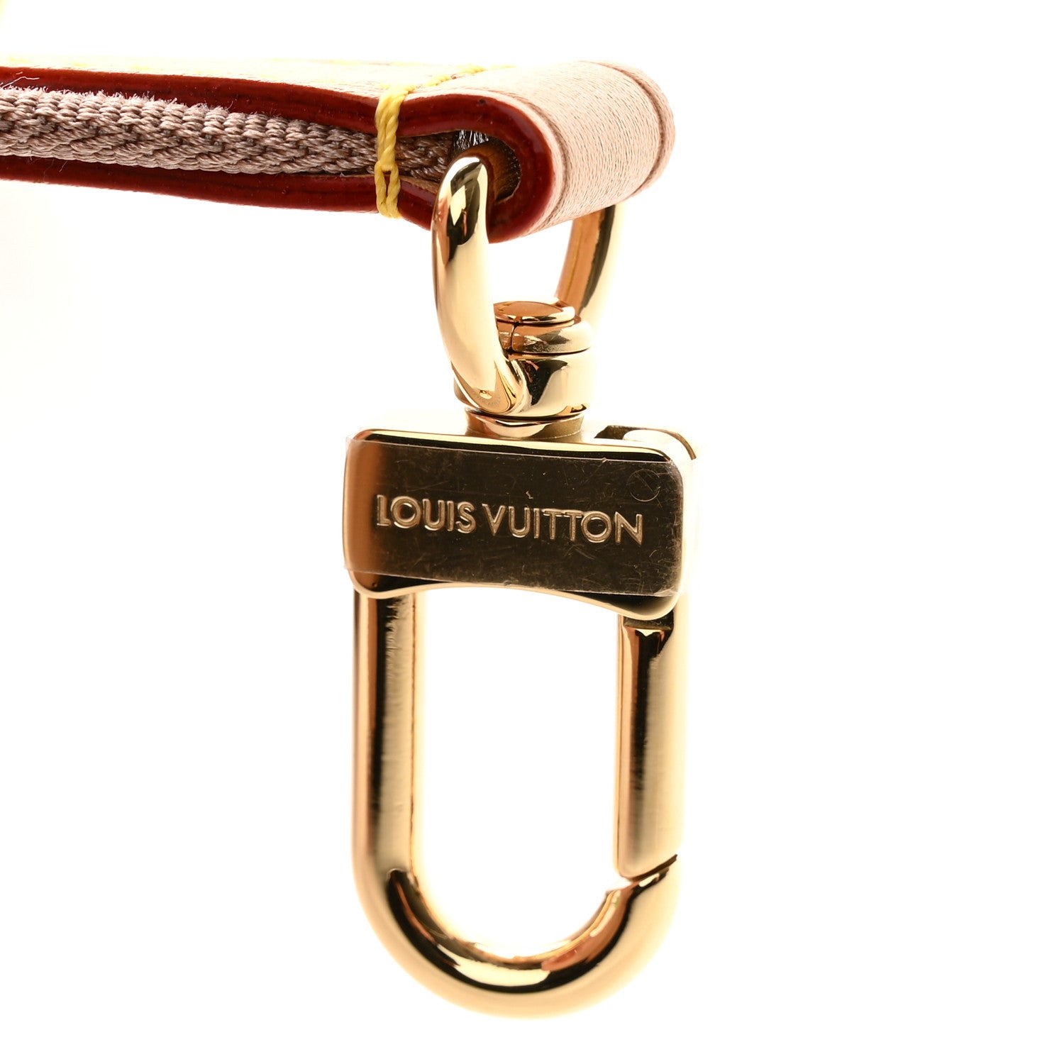 Louis Vuitton Jacquard Neverfull BB Shoulder Strap Beige Brown 4 of 5