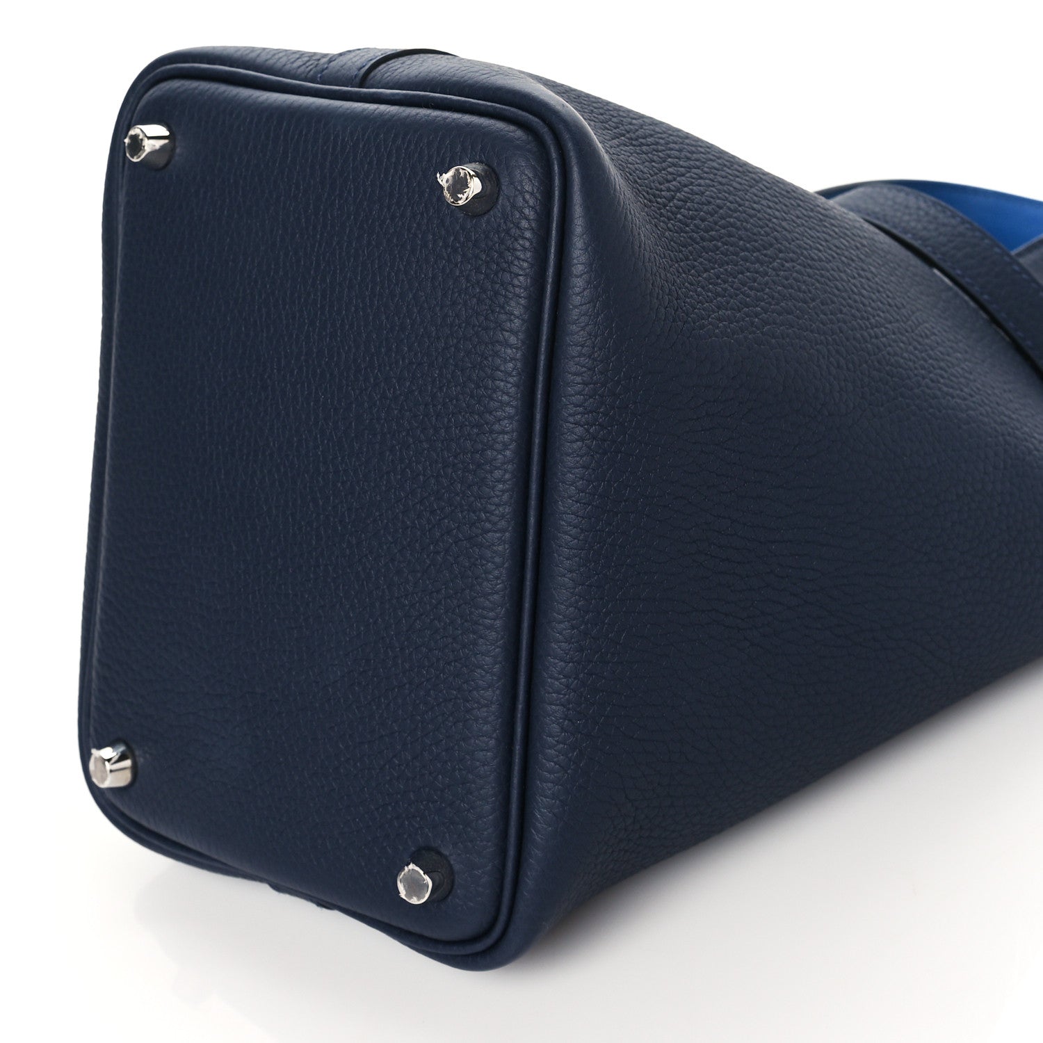 Hermes Taurillon Clemence Eclat Picotin Lock 18 PM Bleu Nuit Bleu Zellige 10 of 10