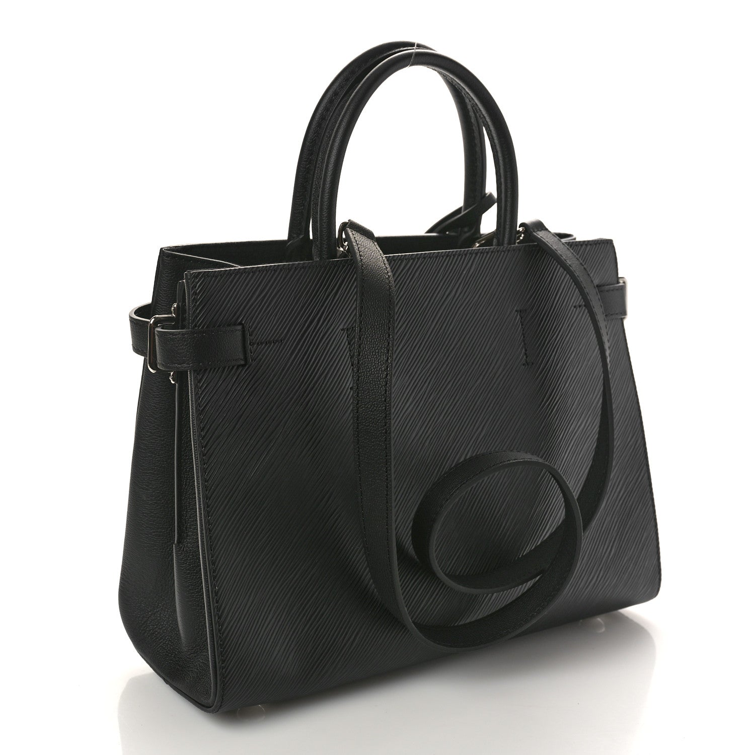 Louis Vuitton Epi Twist Tote Black 3 of 9