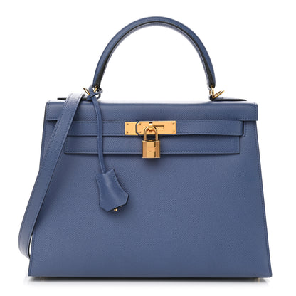 Hermes Epsom Kelly Sellier 28 Bleu Brighton 1 of 10