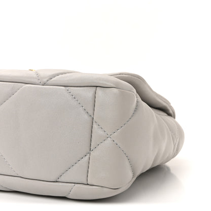 Chanel Lambskin Quilted Medium Chanel 19 Flap Grey 10 of 10