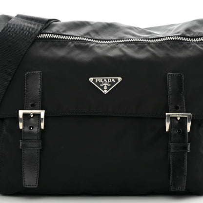 Prada Tessuto Nylon Messenger Bag Black 8 of 14
