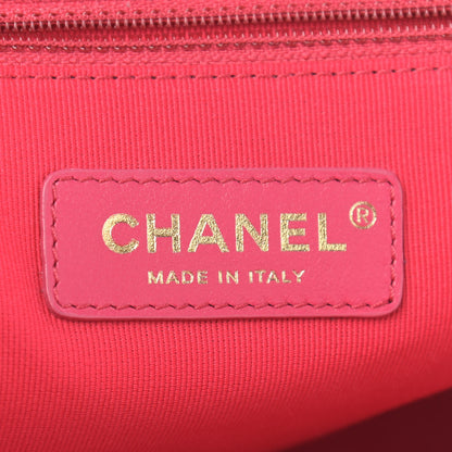 Chanel Shiny Caviar Quilted Chain Melody Backpack Black 6 of 9
