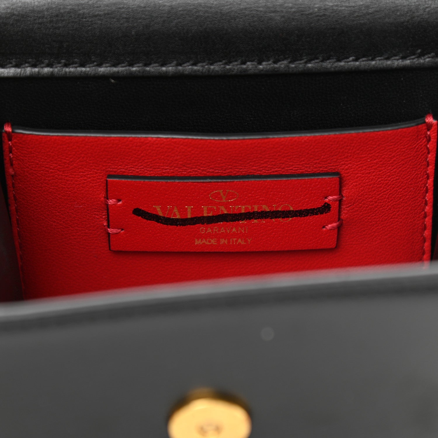 Valentino Garavani Smooth Calfskin Micro VSling Shoulder Bag Black 7 of 10