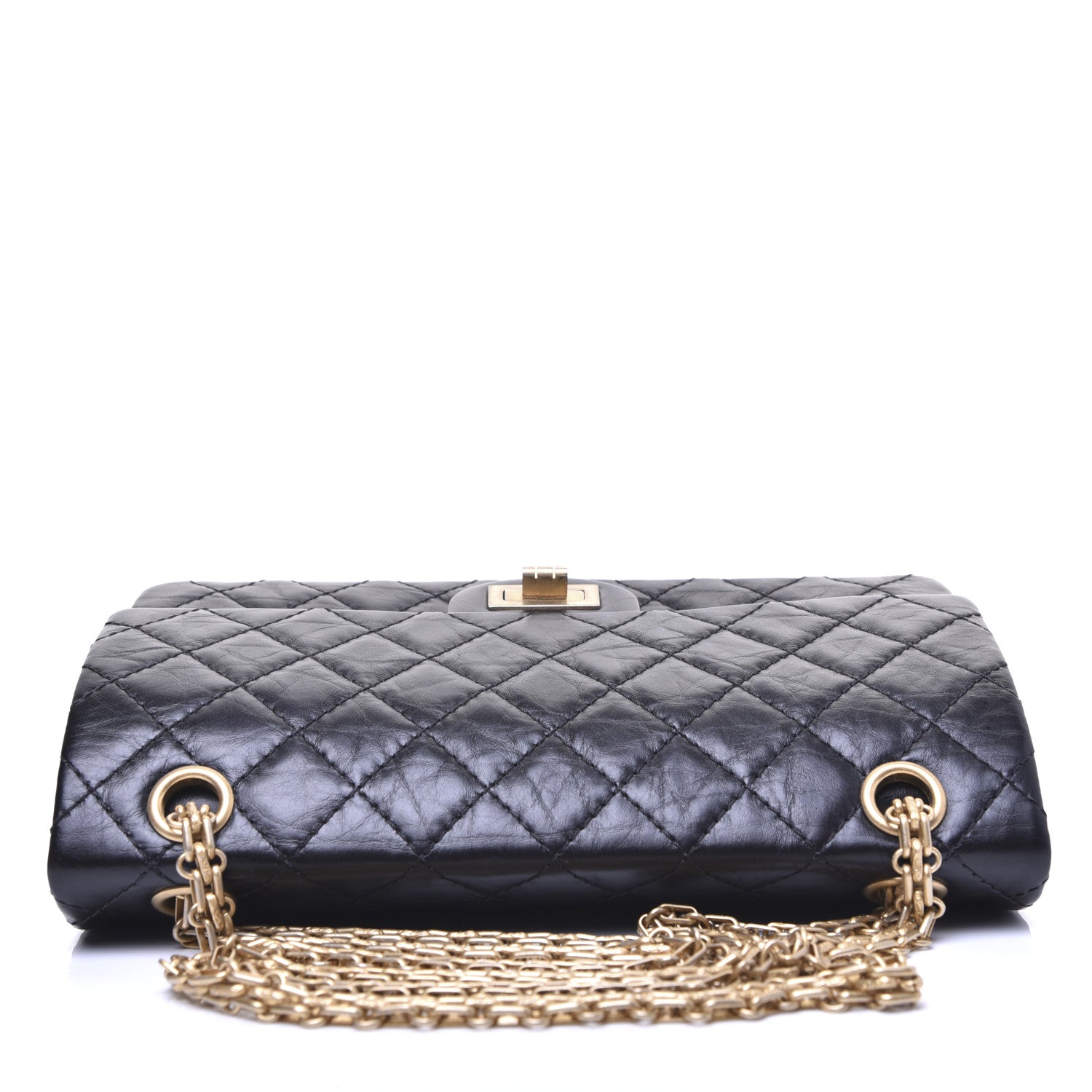 Chanel Aged Calfskin Quilted 2.55 Reissue 225 Flap Black 23 of 31