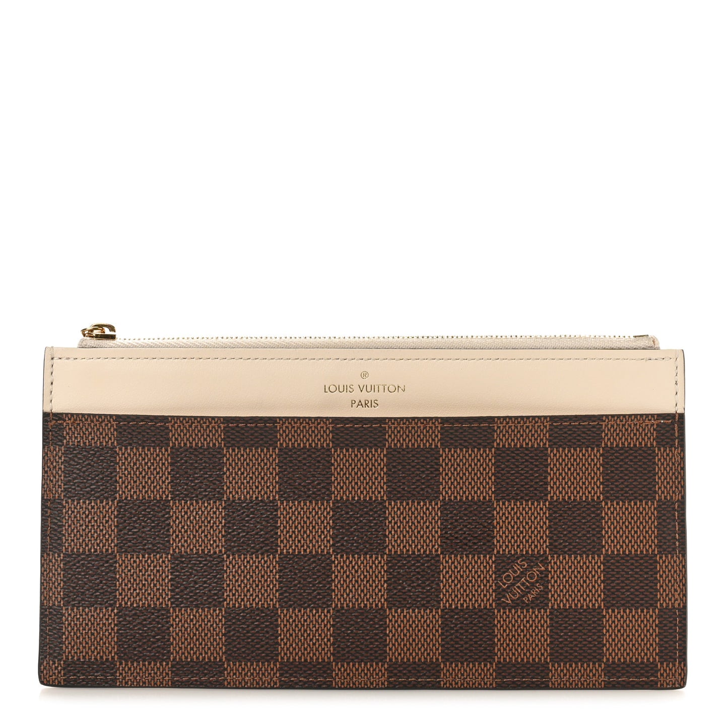 Damier Ebene Slim Purse Cream