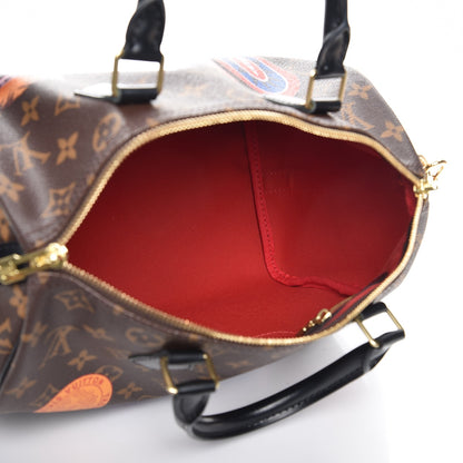 Louis Vuitton Monogram My World Tour Speedy Bandouliere 30 Black 6 of 8